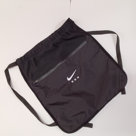 MMW x NikeLab Matthew M.Williams Black Drawstring ShoeBackpack Bag